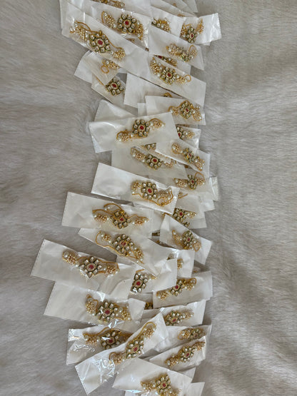 Kundan & Pearl Bracelet Mehndi Sangeet Wedding Return Gifts