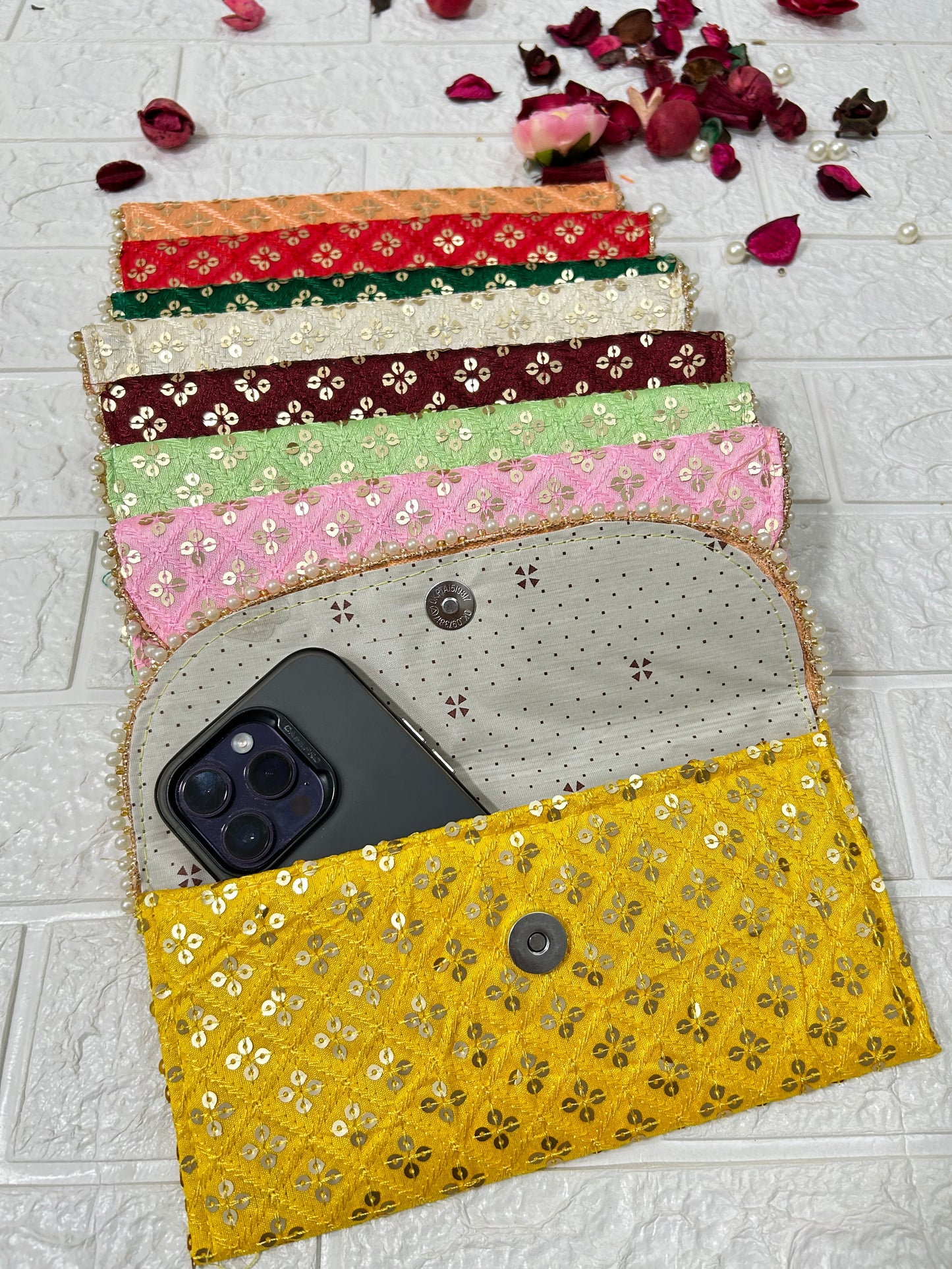 Bulk Wedding Favors, Return Gifts, Embroidered Clutch, Purse, Mehndi Sangeet Gifts For Guests