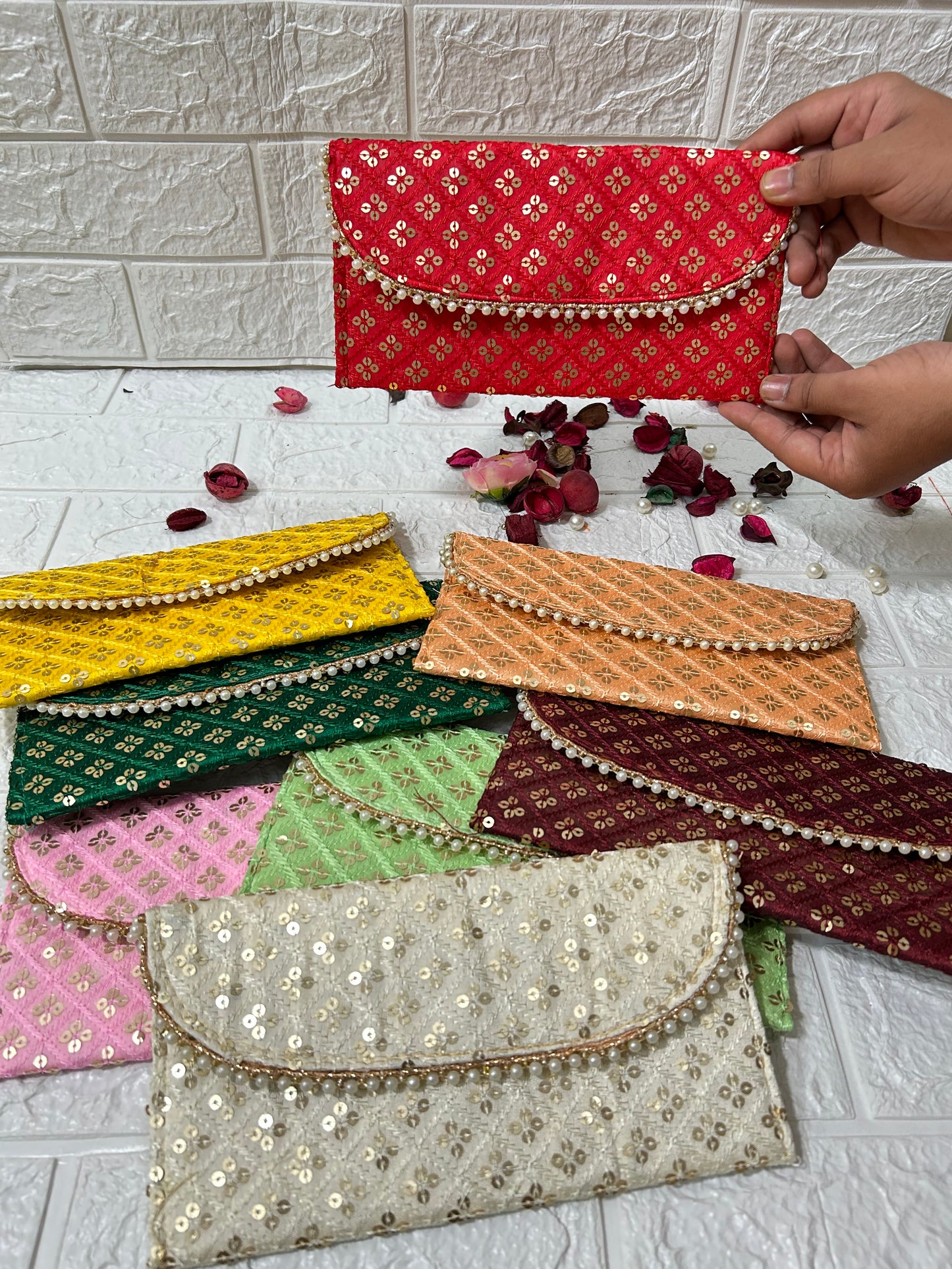 Bulk Wedding Favors, Return Gifts, Embroidered Clutch, Purse, Mehndi Sangeet Gifts For Guests