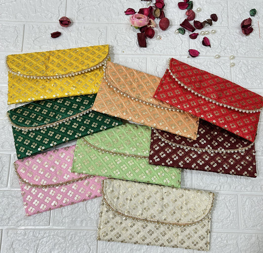 Bulk Wedding Favors, Return Gifts, Embroidered Clutch, Purse, Mehndi Sangeet Gifts For Guests