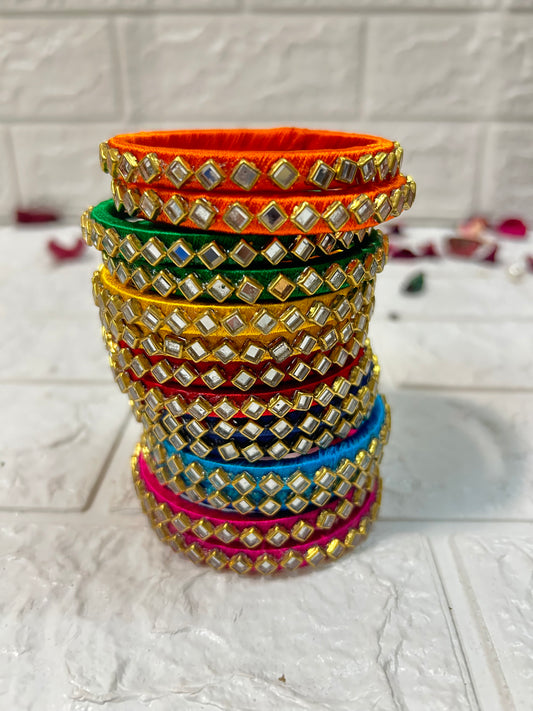 Silk Thread Bangles, Wedding Giveaway Gifts, Wedding Favors, Mehndi Gifts, Bridesmaid Gift For Guests