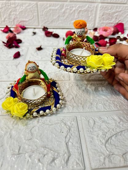 Tea Light Puppet Candle Holders, Return gifts, Diwali Gifts, Housewarming, Puja Gifts For Guests