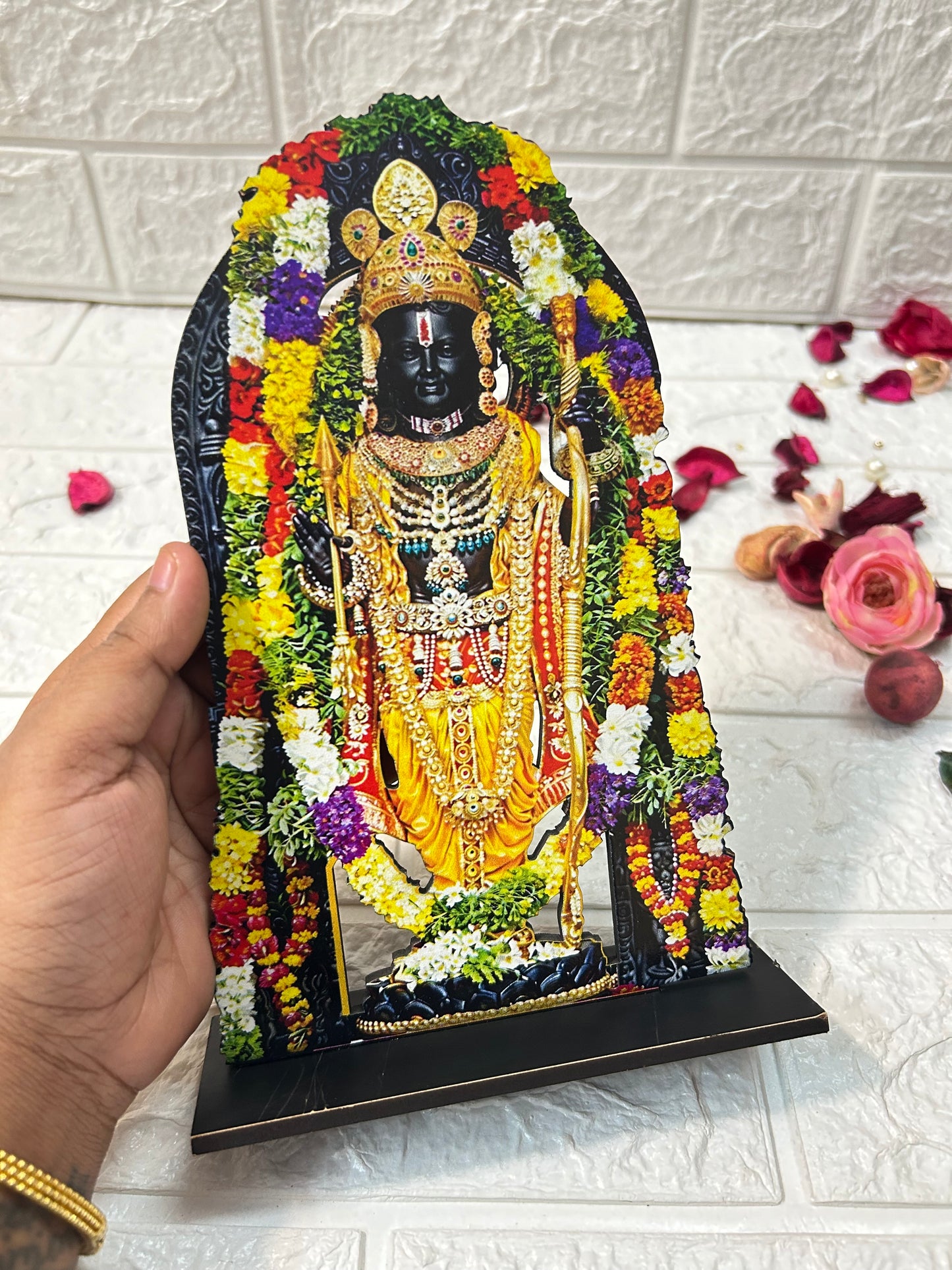Wooden Ayodhya Ram Ji Idol, Diwali Gifts, Housewarming Gifts For Guests, Puja Favors, Navratri Gifts