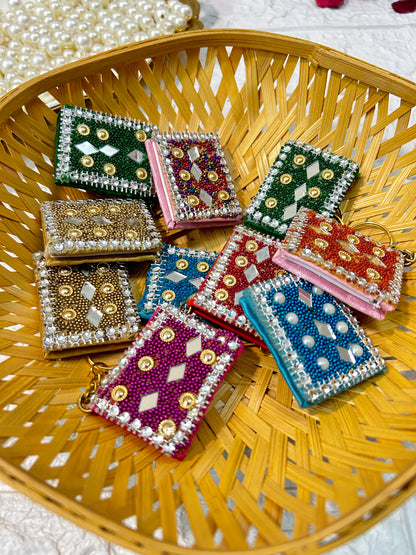 Handmade Lac Mini Diary Keychains, Indian Handicraft Gifts