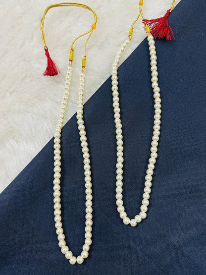 White Beads Unisex Mala Wedding Milni Haar