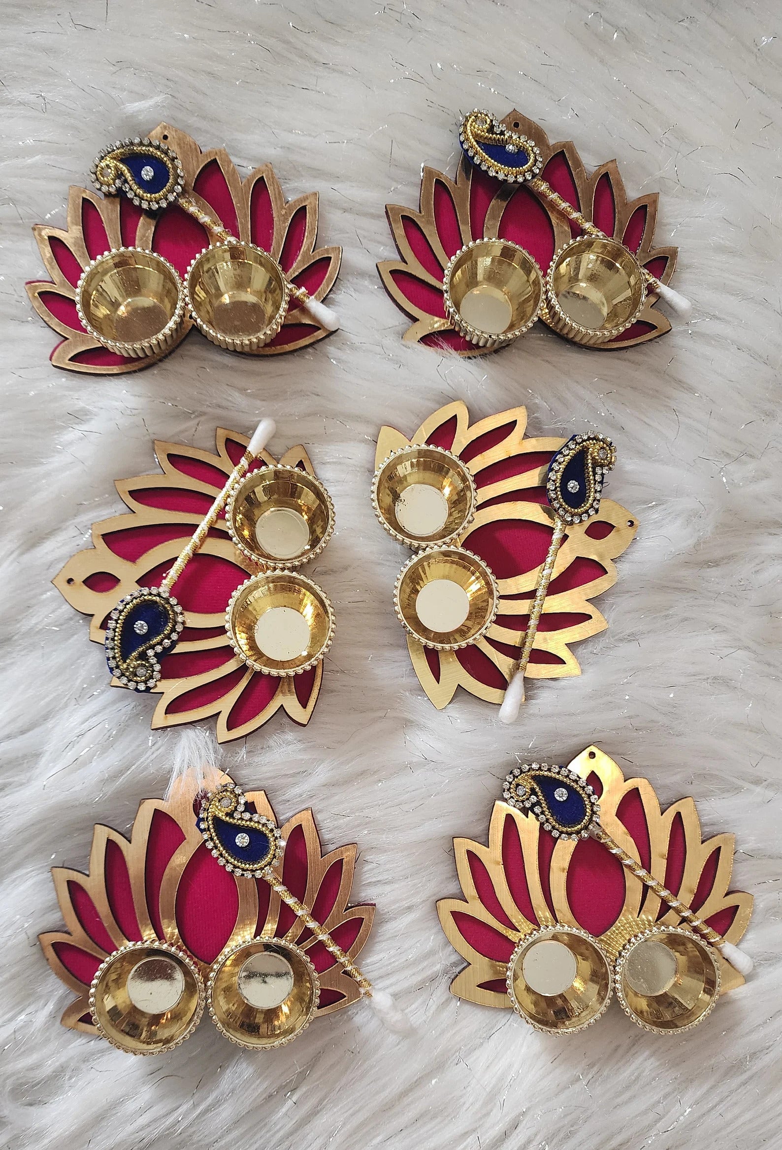 Kumkum Holder Lotus Shape Wedding Favors