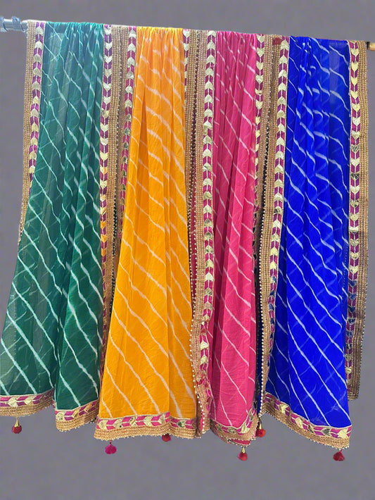 Leheriya Dupatta Wedding Favors