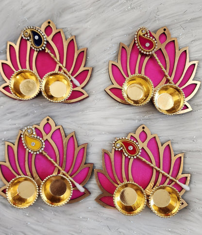 Lotus Kumkum Holder Puja Gifts
