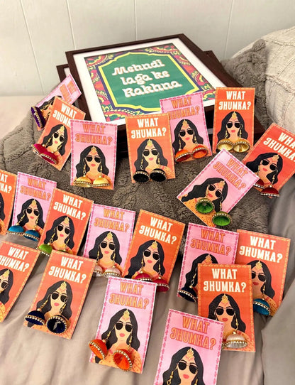 Mehndi Favors Thread Earrings