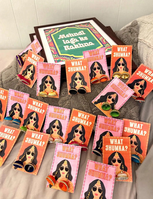 Mehndi Favors Thread Earrings