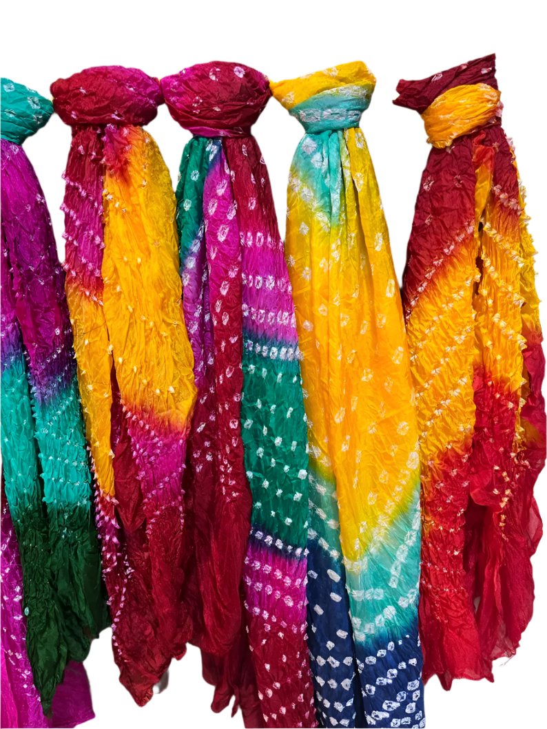 100 PCS Bandhani Dupattas for Bridesmaids, Dholki top Party , Haldi Mehndi Wedding Favors /Bachelorette Party Scarves Return Gift Tie & Dye Boho