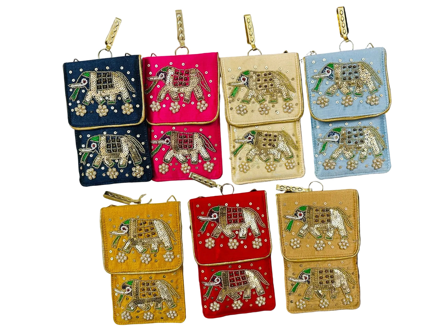 Elephant Handwork Mobile Pouch Purse For Return Gifts