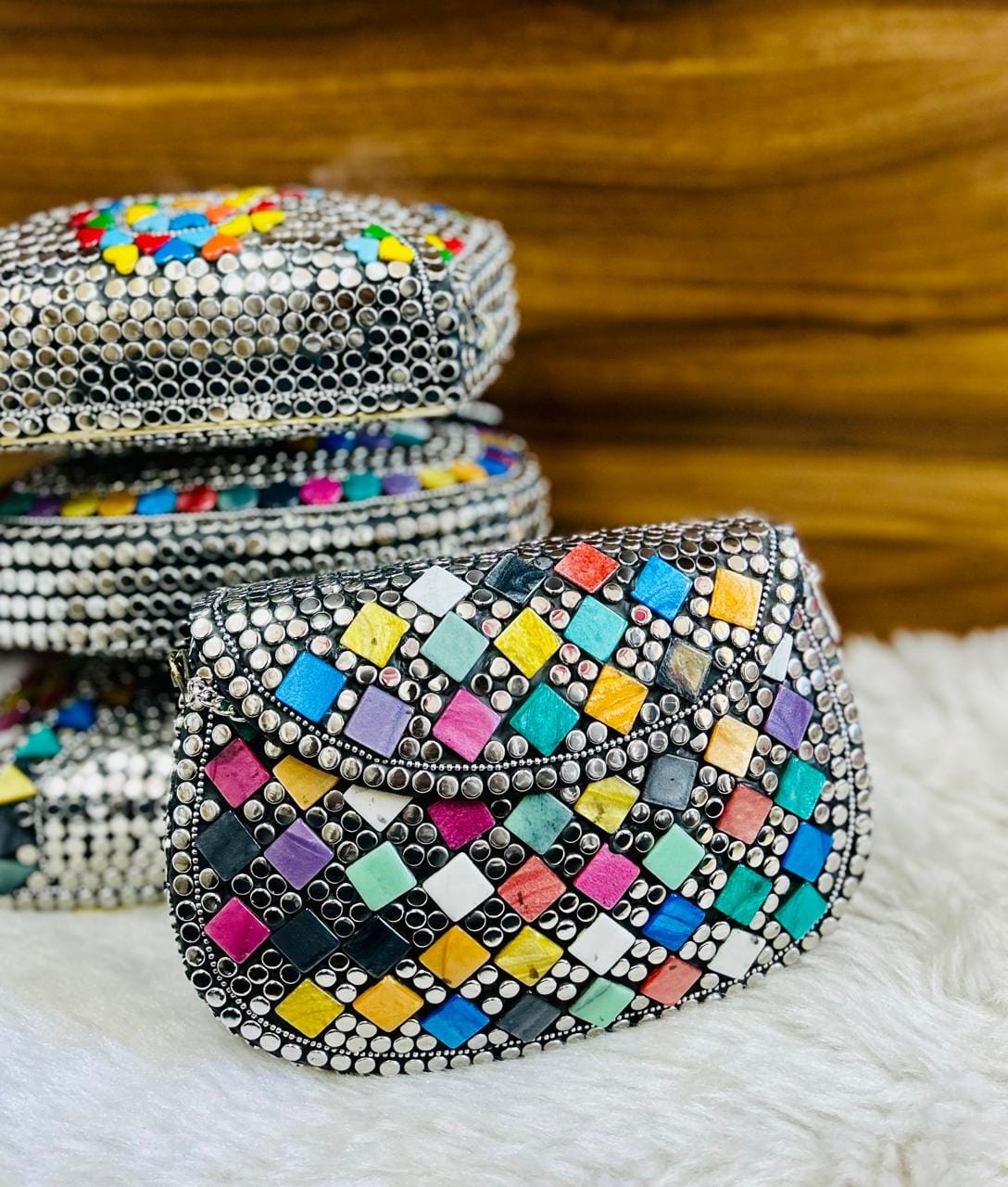 Bridesmaid Gifts Metal Clutch