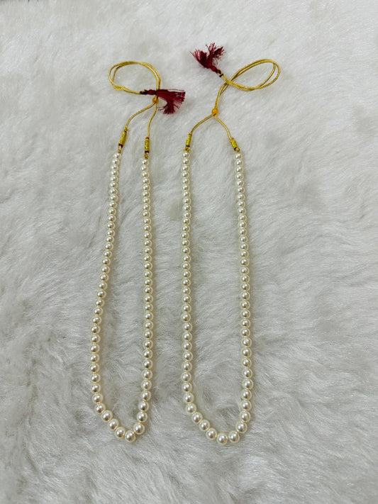 White Beads Unisex Mala Wedding Milni Haar