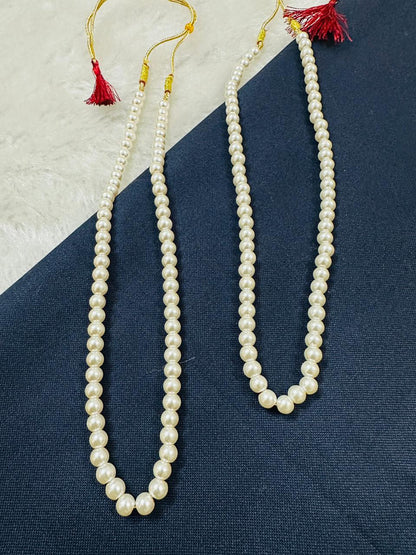 White Beads Unisex Mala Wedding Milni Haar