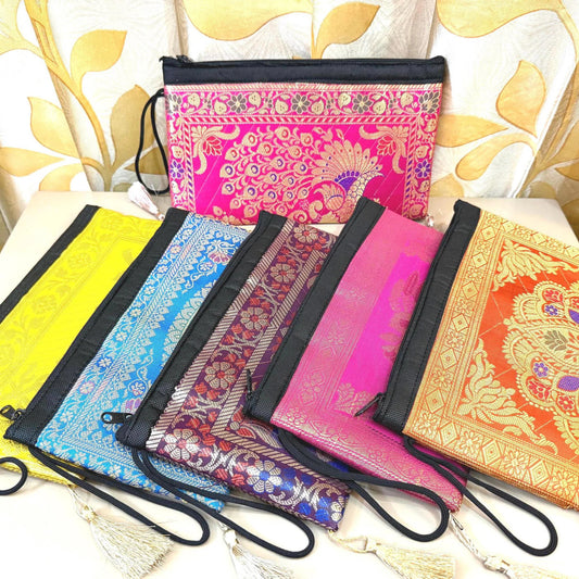 Banarasi Mobile Pouch Clutch Bag For Gifts