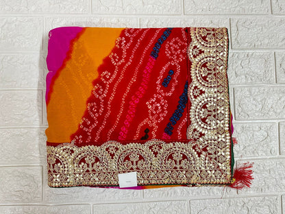 Bandhani Saree Party Wear Saree