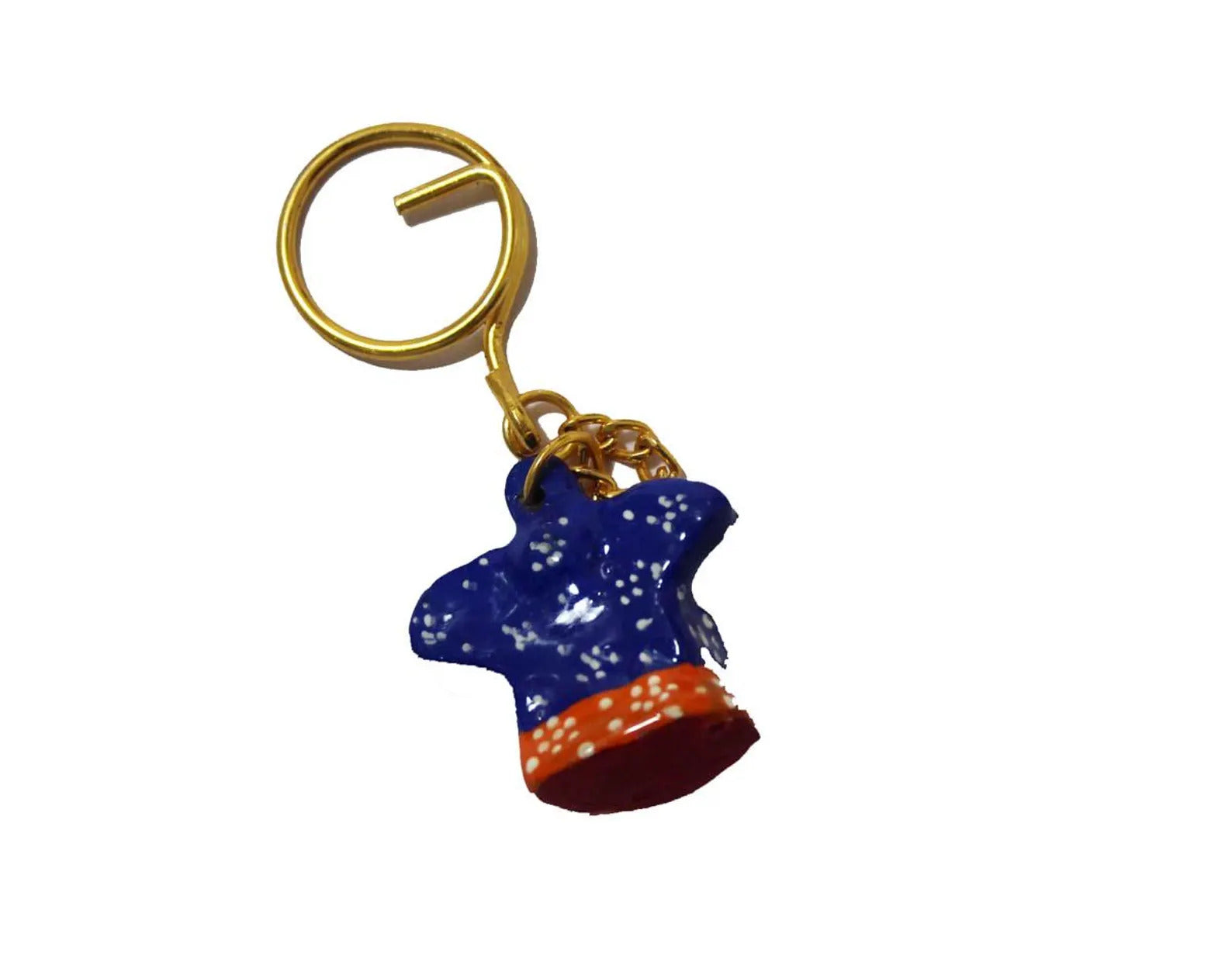 Ganesha Metal Hand Painted Keychains