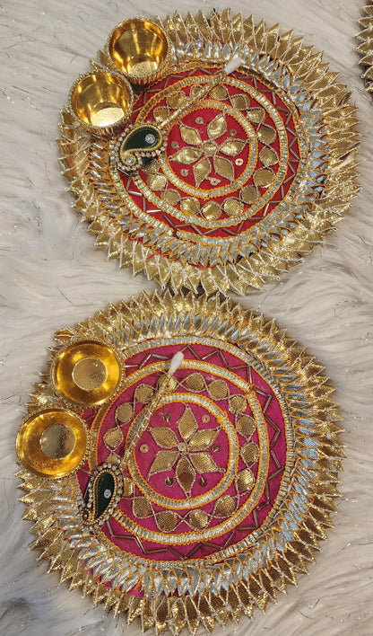 Gota Haldi Kumkum Platter Housewarming Favors