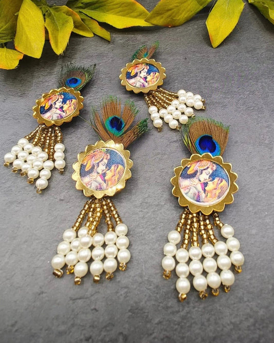 radha krishna brooch for wedding gifts baraat swagat return gifts for guests groomsmen gifts