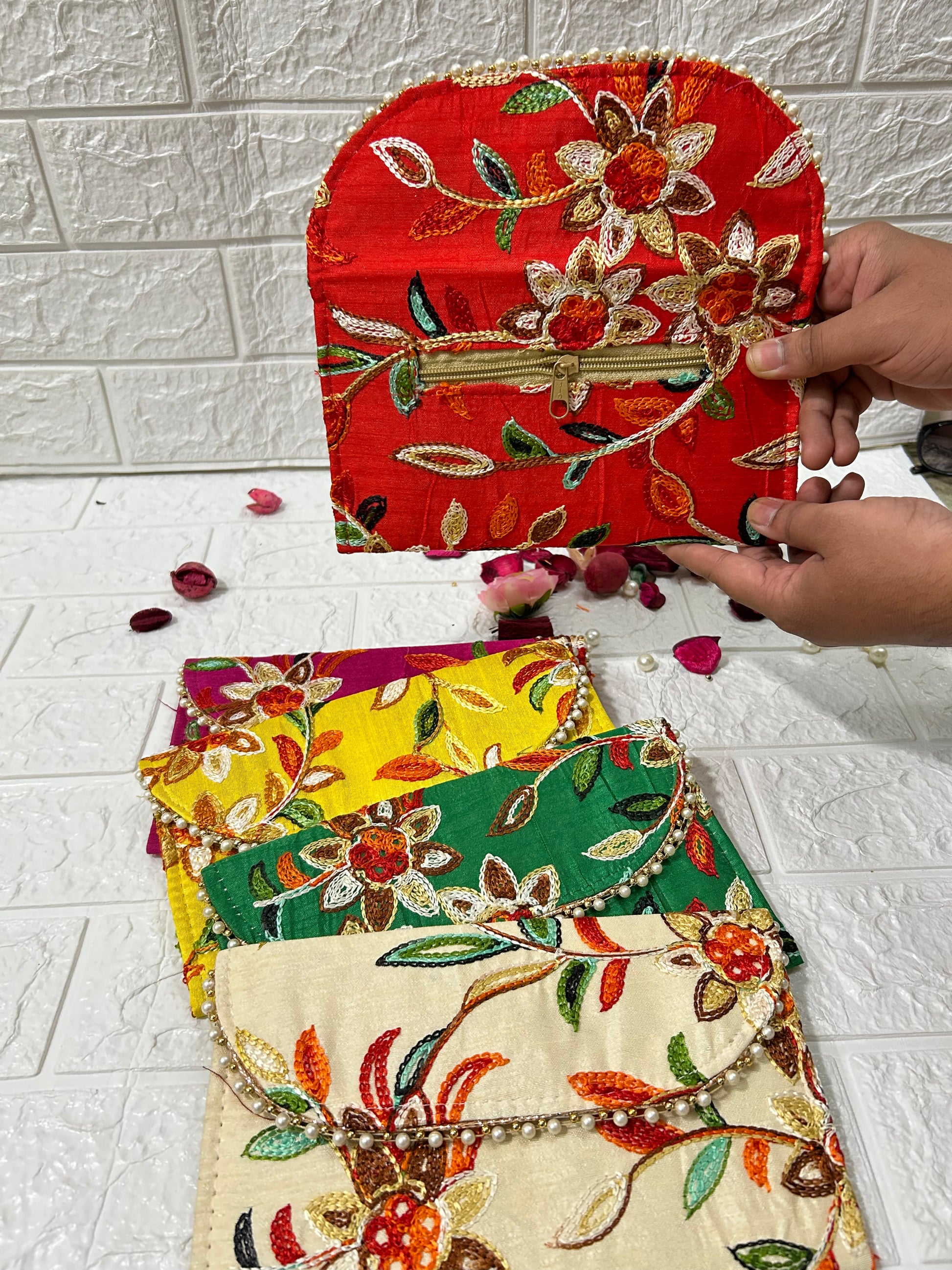 Wedding Favors, Return Gifts, Embroidered Clutches, Purse, Mehendi Sangeet Gifts For Guests