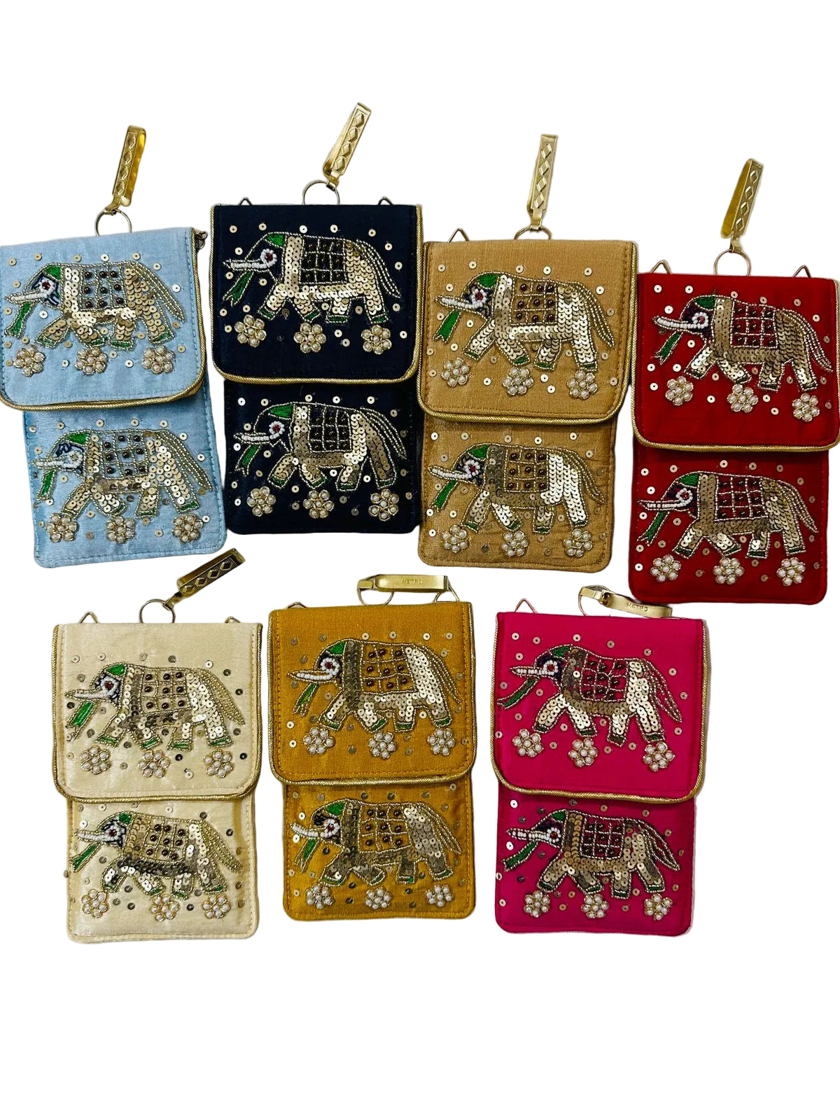 Elephant Handwork Mobile Pouch Purse For Return Gifts