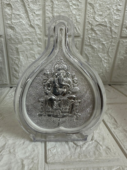 German Silver Ganesha Photo Frame For guests