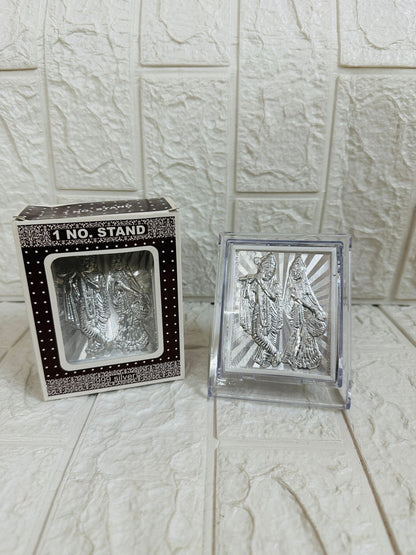 Radha Krishna Silver Frame For Wedding Favors Return Gifts