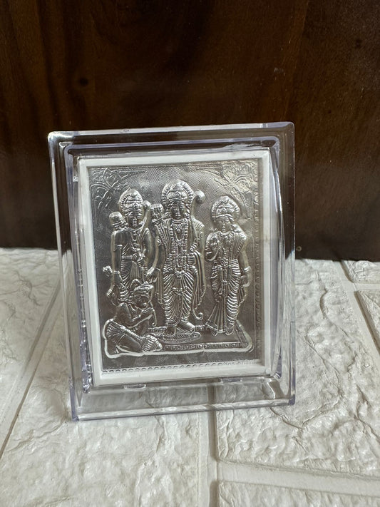 Ram Darbar German Silver Frame Housewarming, Puja Gifts, Return Gift For Guests