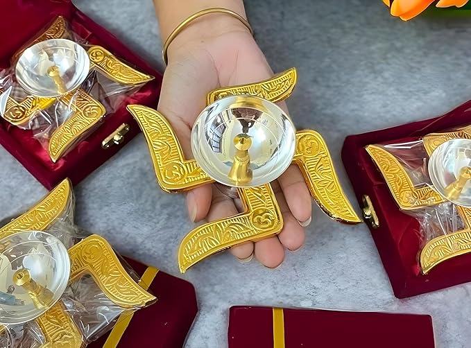 Swastik Diya Deepam Wedding Favors, Housewarming Gifts, Puja Gifts, Religious Return Gifts