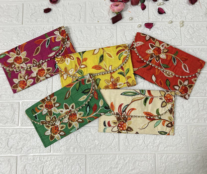 Wedding Favors, Return Gifts, Embroidered Clutches, Purse, Mehendi Sangeet Gifts For Guests