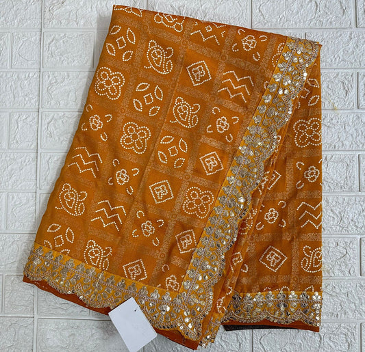 Yellow Ghatchola Saree