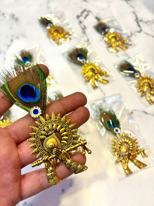 Krishna Flute Brooches Wedding Guest Welcome Gifts Baraat Swagat Groomsmen Gifts