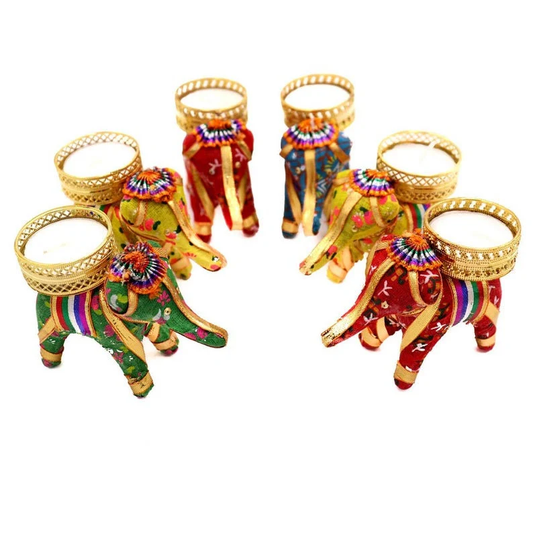 Elephant T-Light Candle Holders, Wedding Favor, Diwali Gifts, Return Gifts For Guests