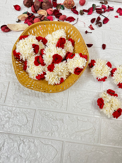 Scented Gajra Scrunchie Rose Hairband Bracelets