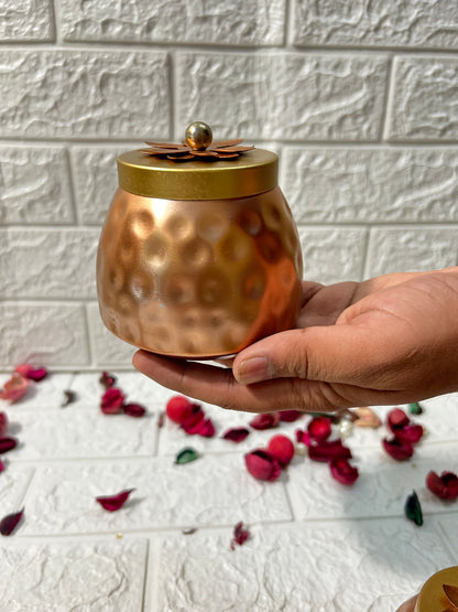 Golden Hammered Jar Chocolate Dry Fruit Box Diwali Gifting Boxes For Guests