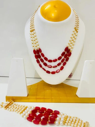 Beads Milni Mala And Bracelet Combo Baraat Swagat Gifts