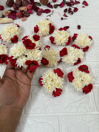 Scented Gajra Scrunchie Rose Hairband Bracelets