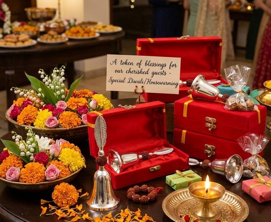 Metal Bell With Velvet Box For Gifting