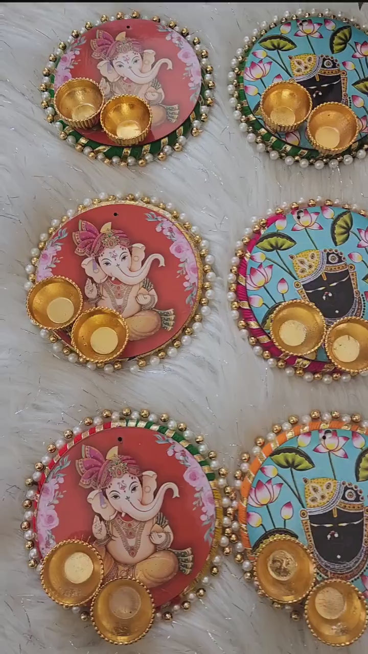 Haldi Kum Kum Platter For Puja Gifts