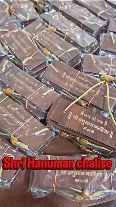 Pocket Hanuman Chalisa, Indian Pooja Favor, Spiritual Indian Return Gifts