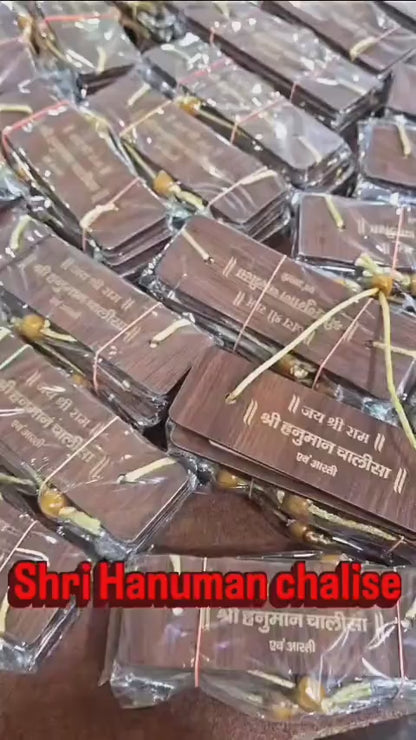 Pocket Hanuman Chalisa, Indian Pooja Favor, Spiritual Indian Return Gifts