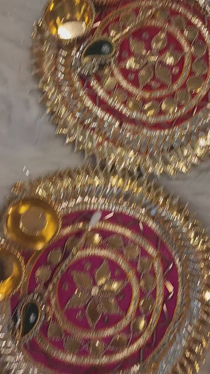 Gota Haldi Kumkum Platter Housewarming Favors