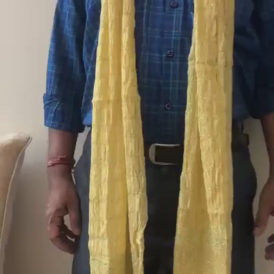 Golden Men's Sherwani Dupatta, Wedding Men's Favours, Baraati Return Gifts, Groomsmen Gift
