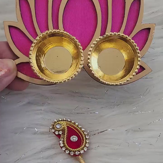 Kumkum Holder Lotus Shape Housewarming Gifts