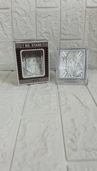 Radha Krishna Silver Frame For Wedding Favors Return Gifts
